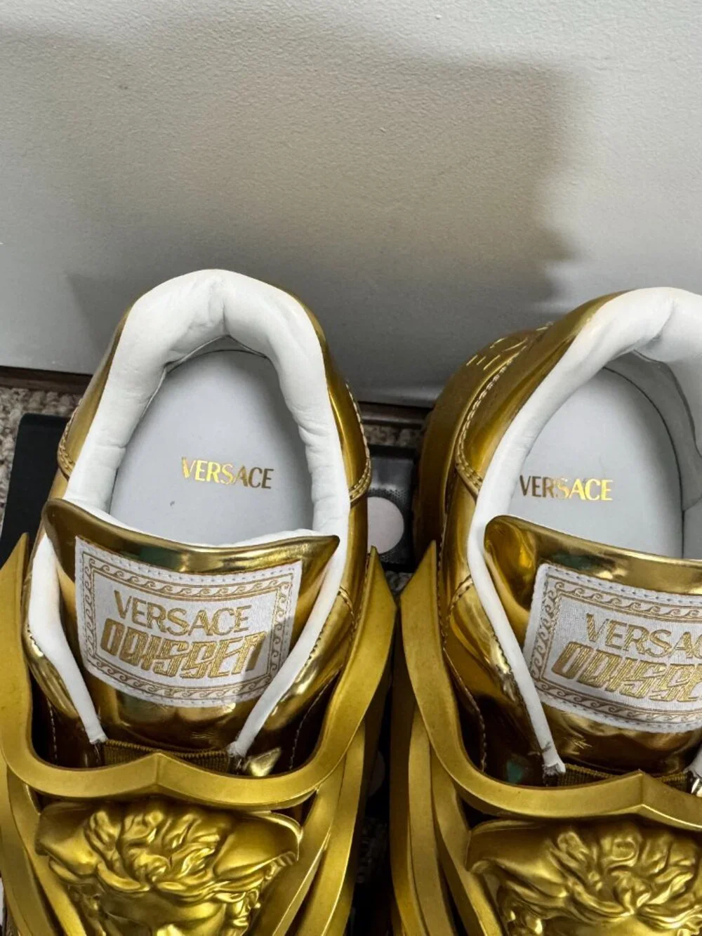 Versace Odissea Gold Medusa Sneakers